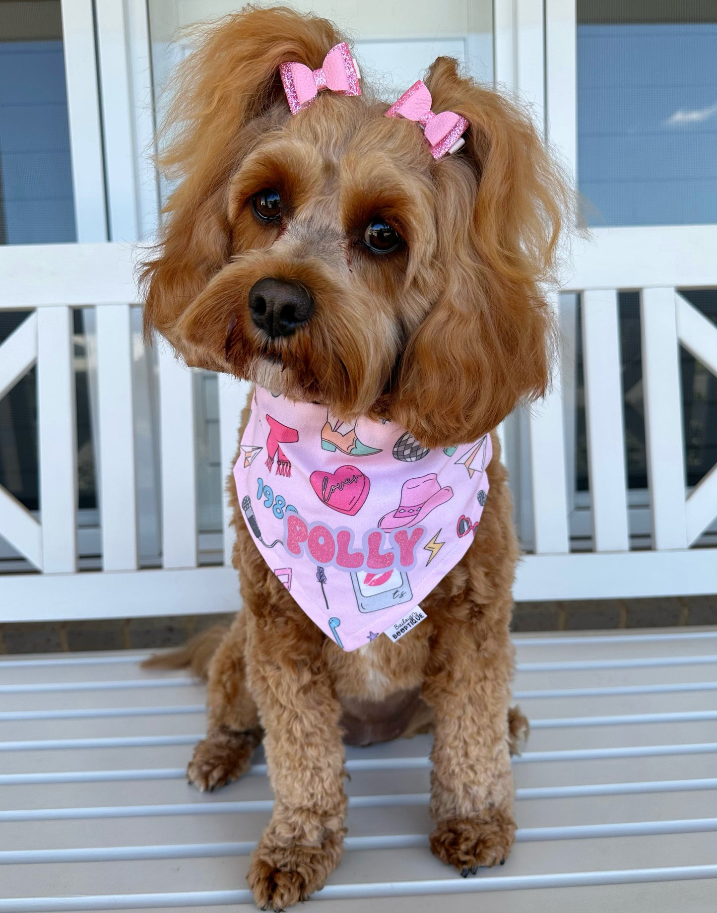 Pink Shimmer Mini Hair Bows
