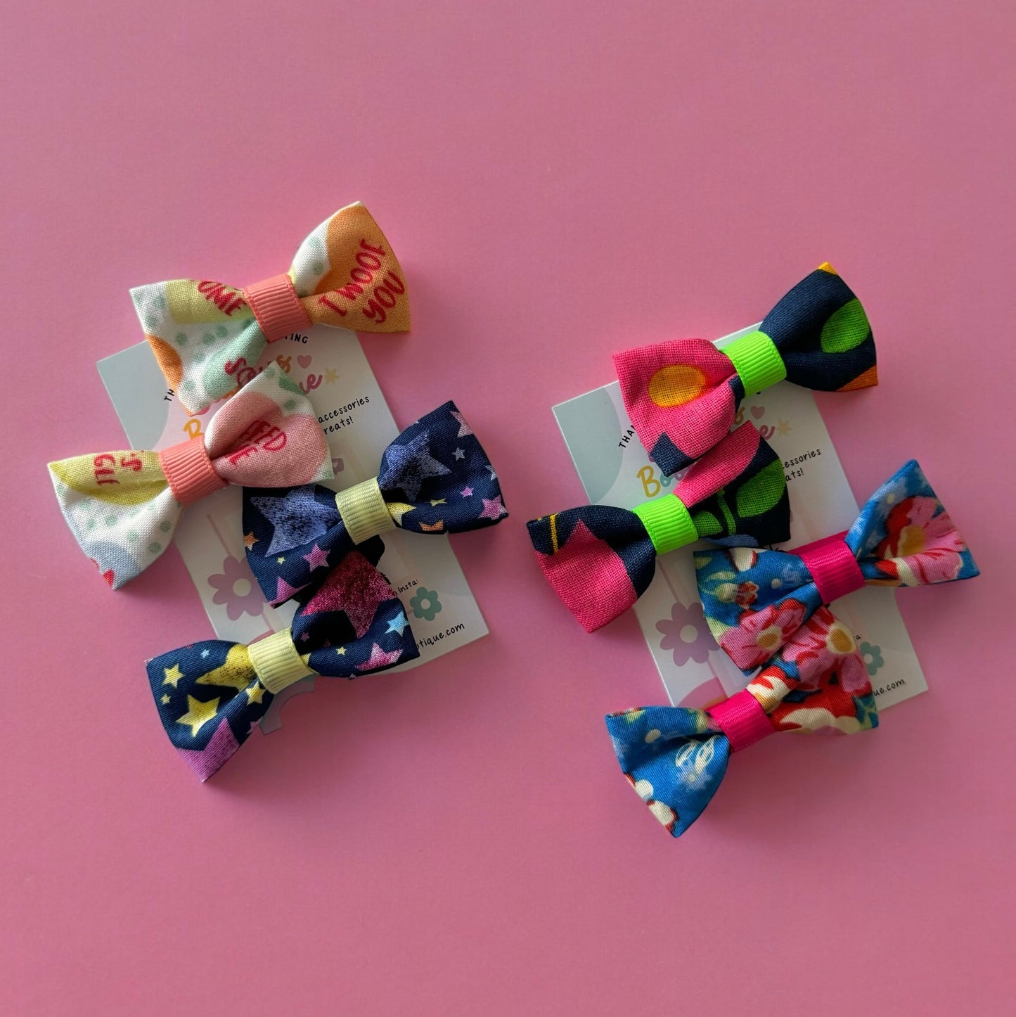 Create Your Own Fabric Mini Hair Bows
