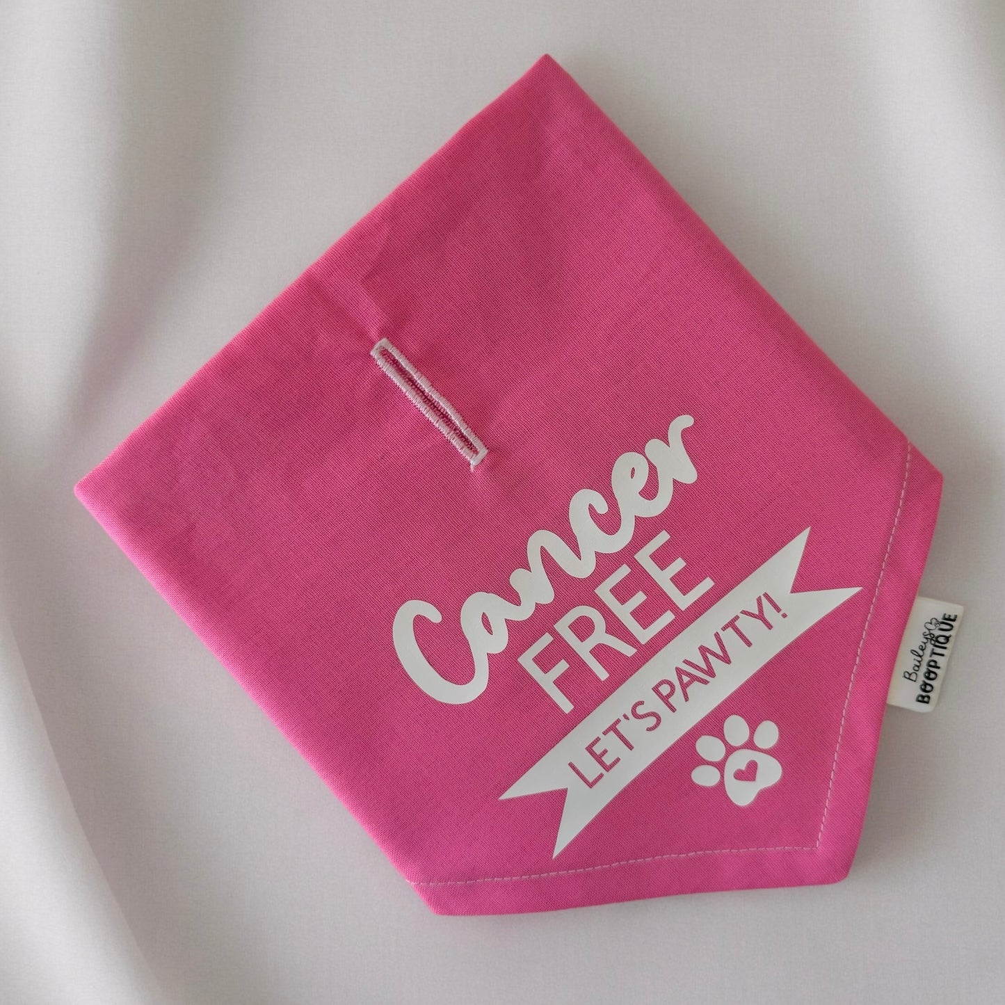 Cancer Free, Letās Pawty Bandana