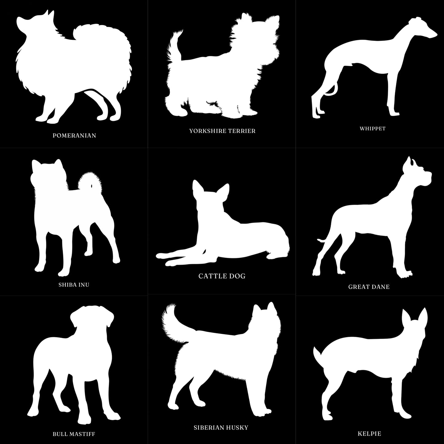 Silhouette Breed Custom Car Decal