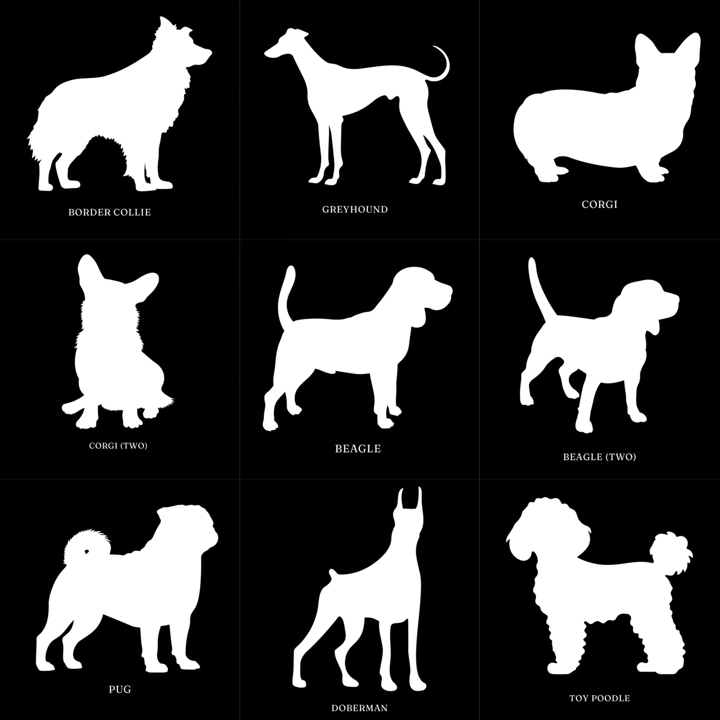 Silhouette Breed Custom Car Decal