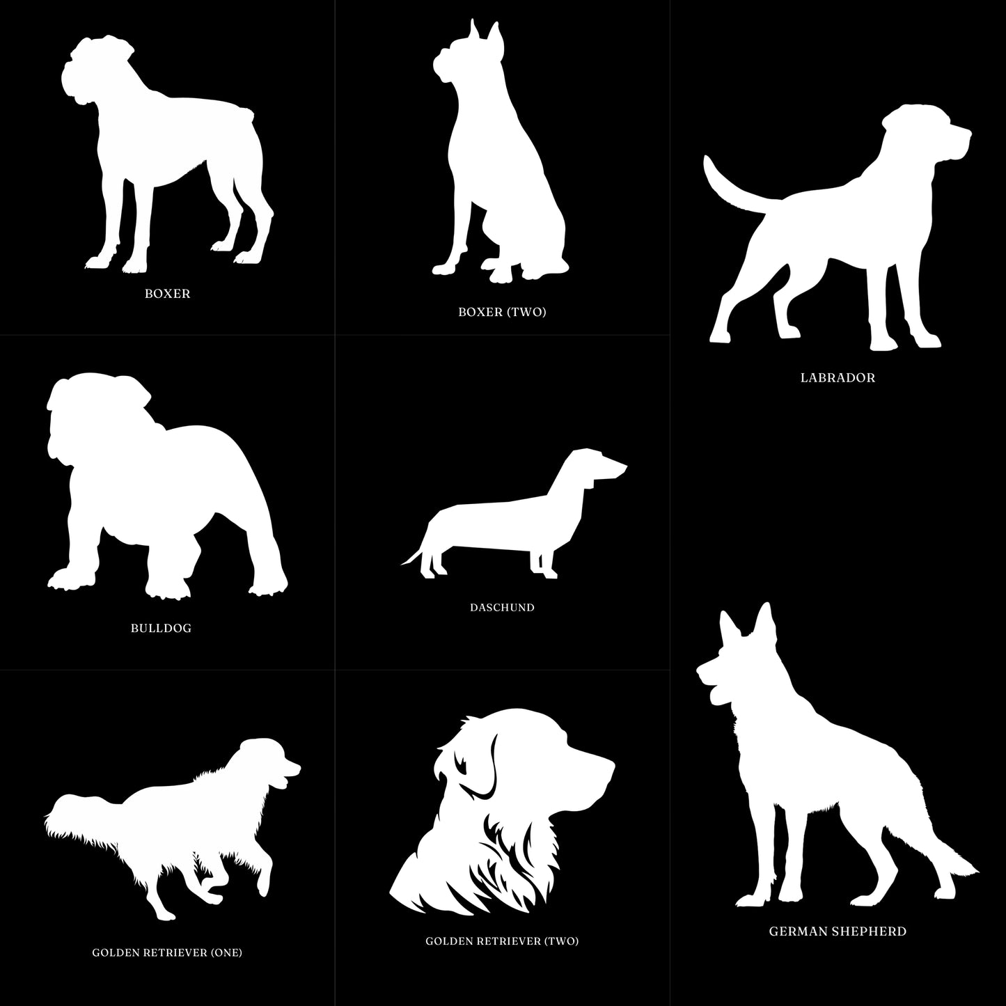 Silhouette Breed Custom Car Decal