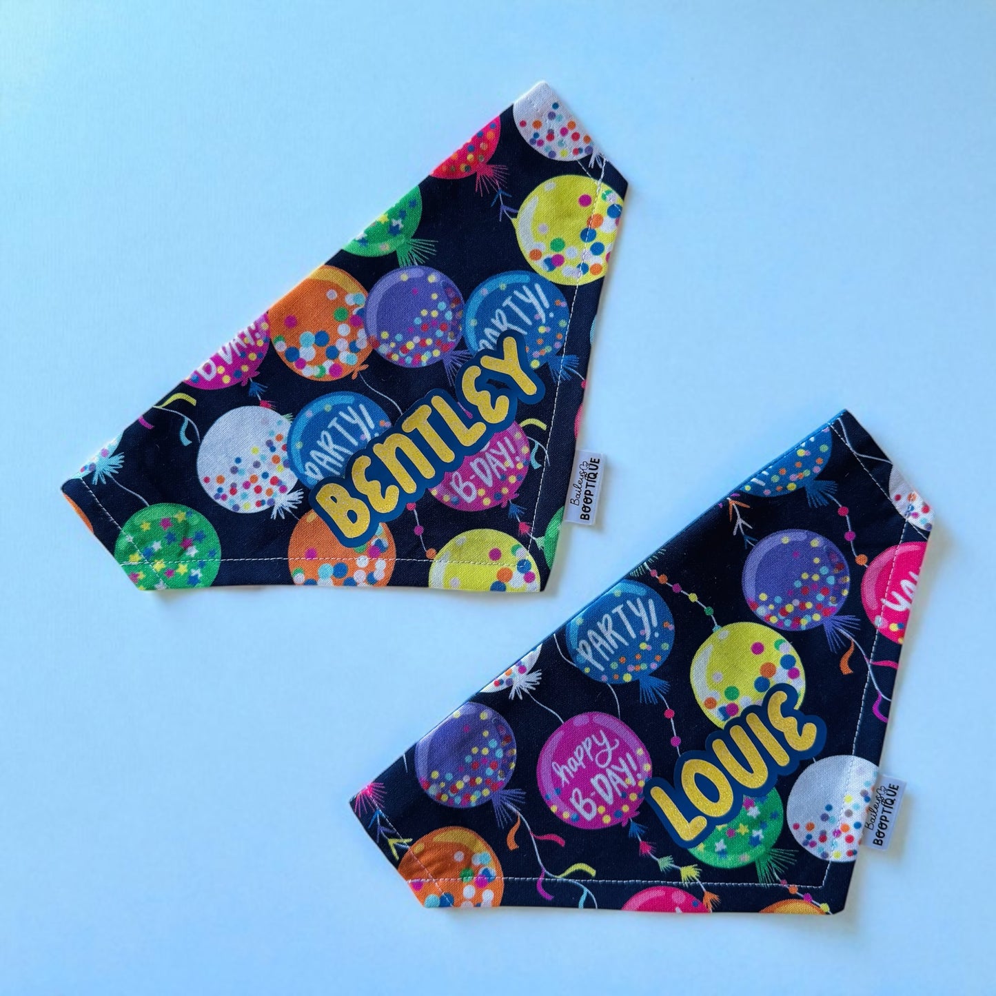 Happy B'day Balloons Custom Bandana