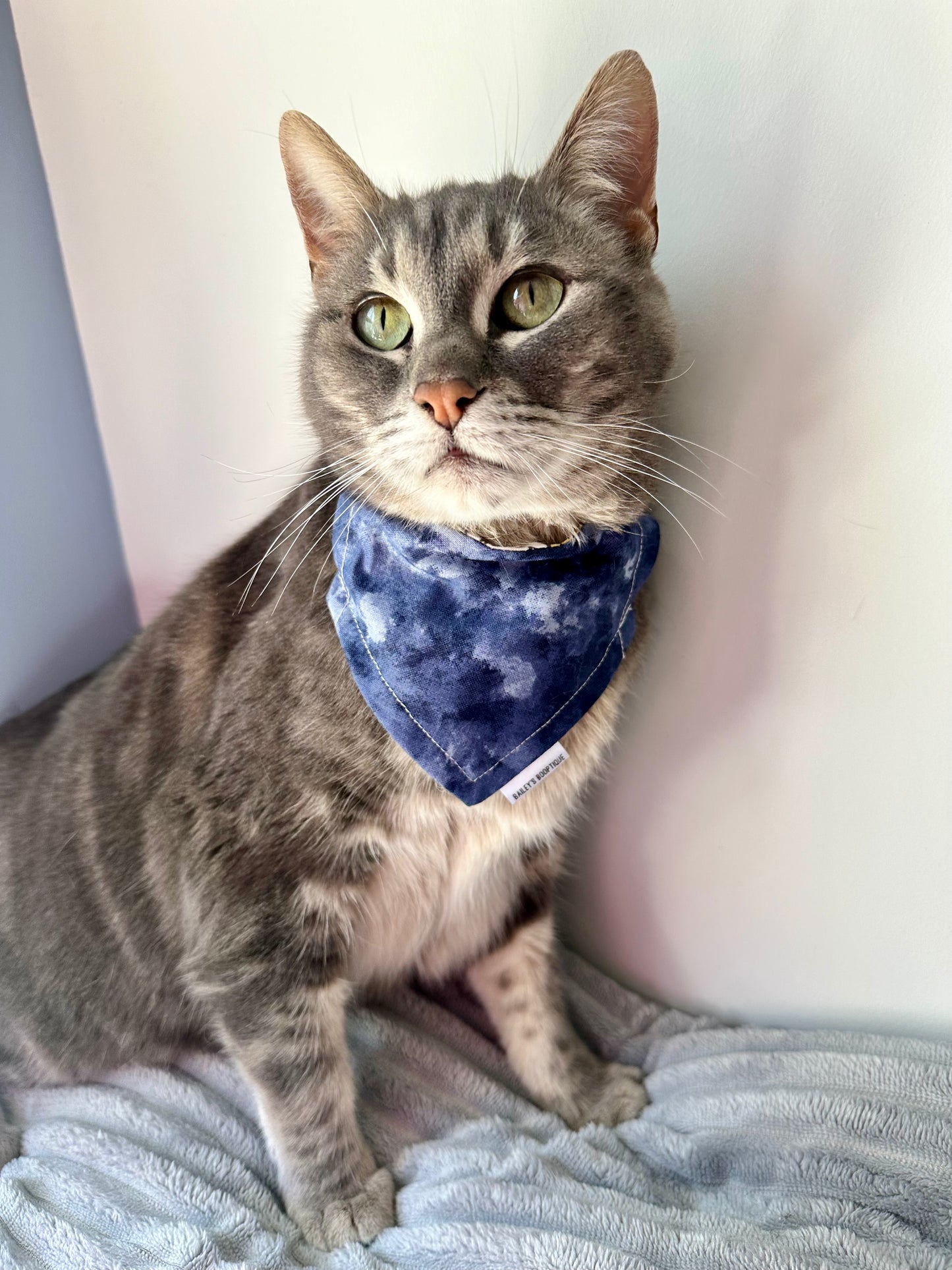 Blue Tie Dye Custom Bandana