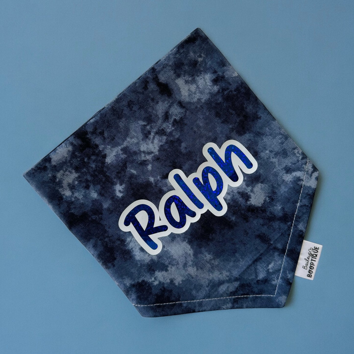 Blue Tie Dye Bandana