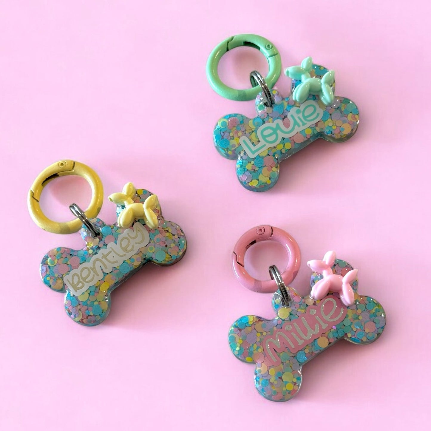 Balloon Dog Pet ID Tag