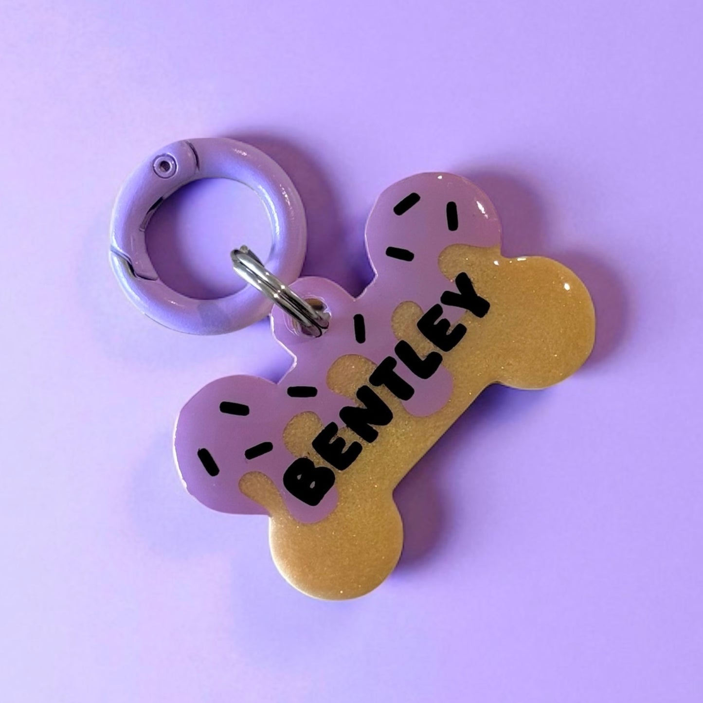 Donut Glaze Pet ID Tag