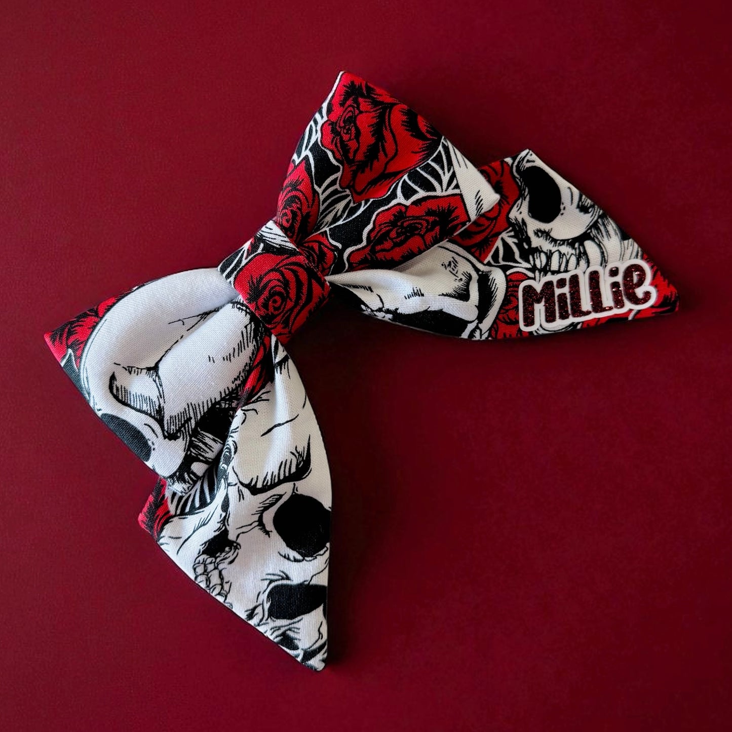 Bad To The Bone Collar Bows