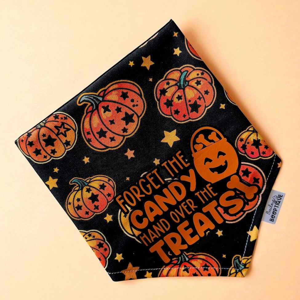 Starlit Pumpkins Custom Halloween Bandana