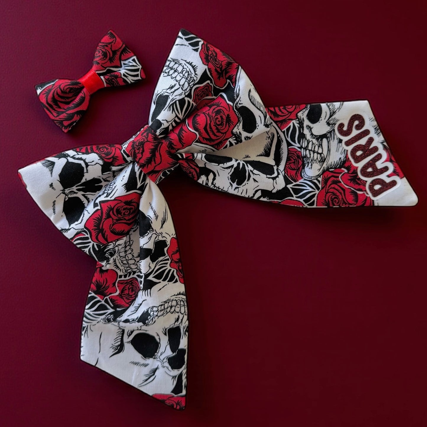 Bad To The Bone Collar Bows