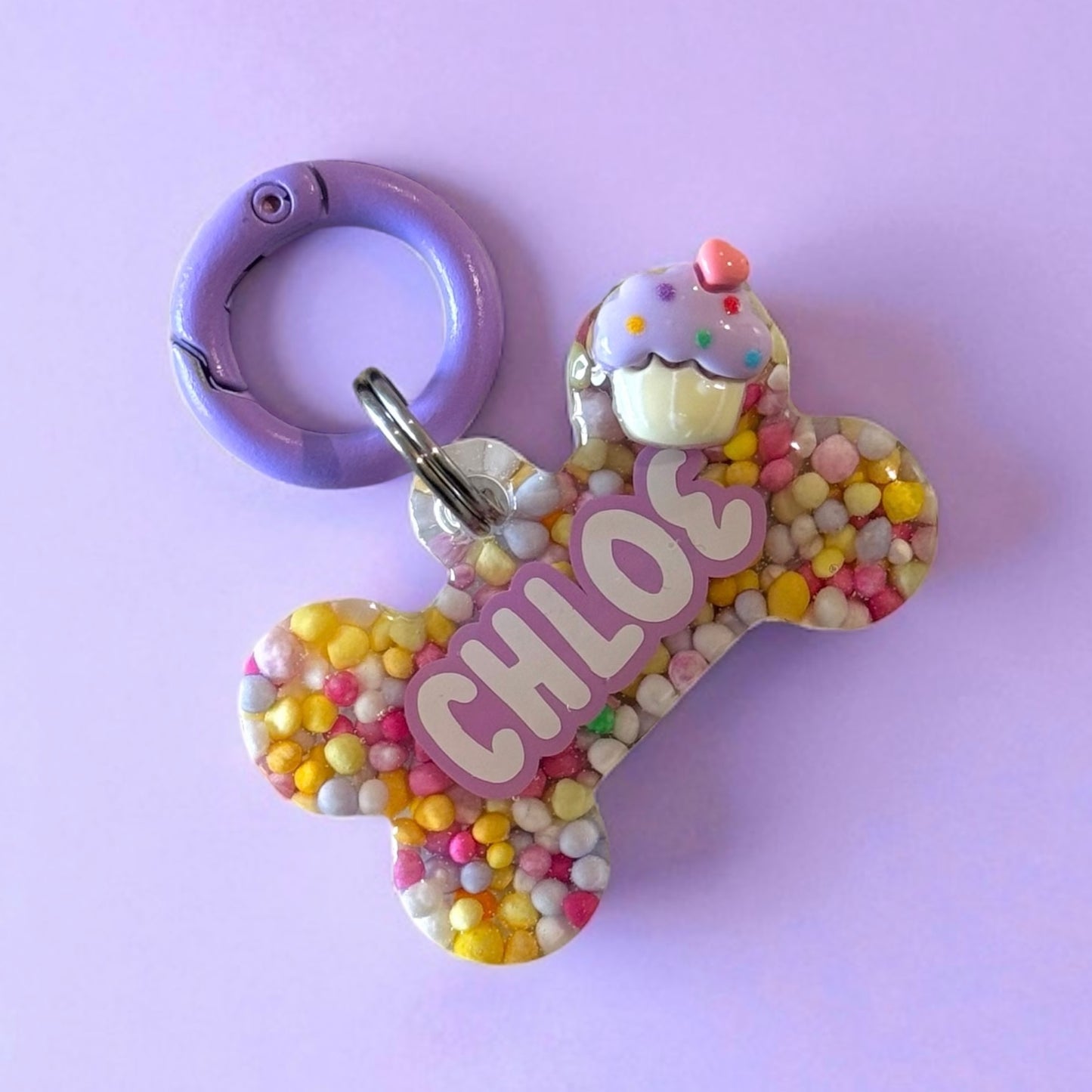 Cupcake Sprinkles Pet ID Tag