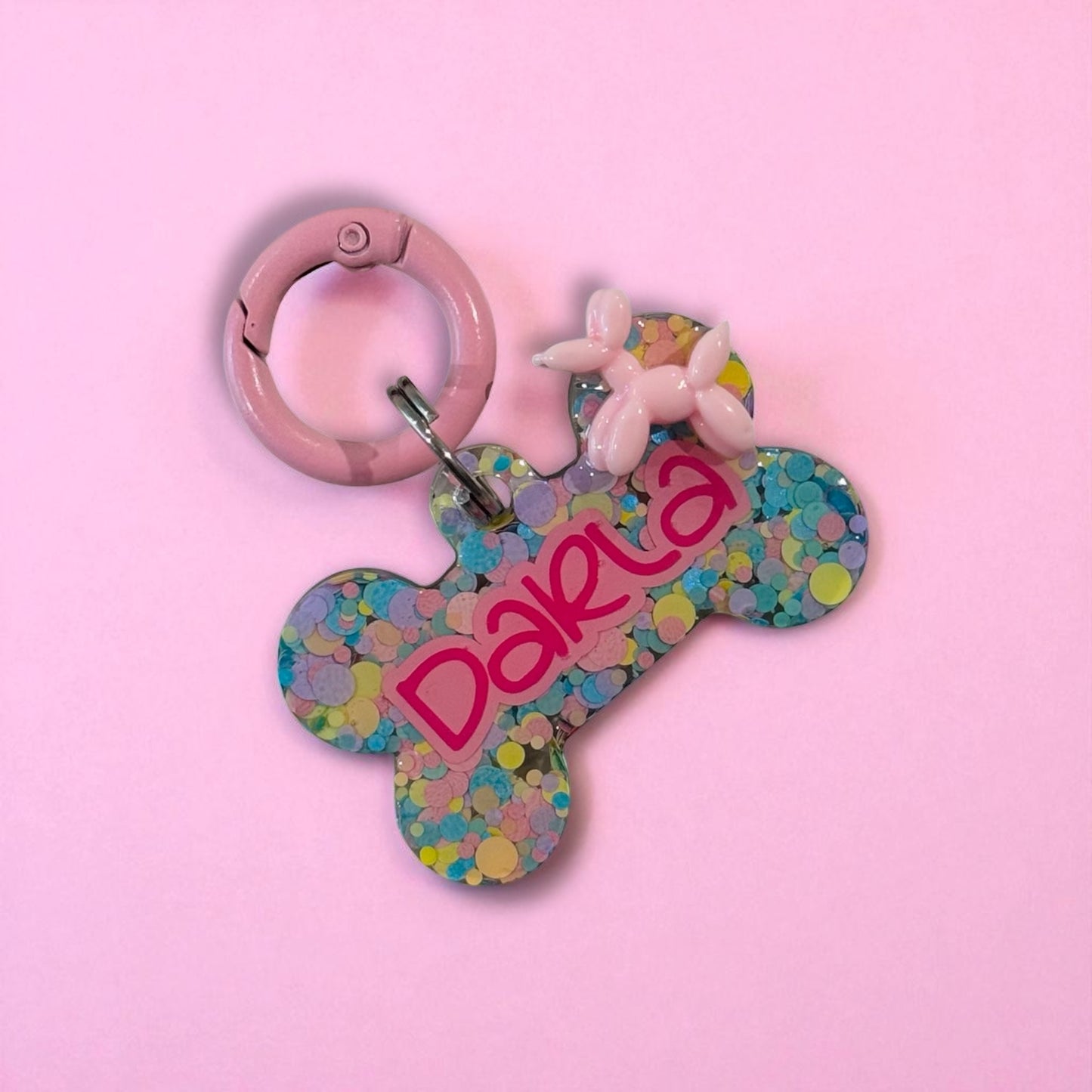 Balloon Dog Pet ID Tag