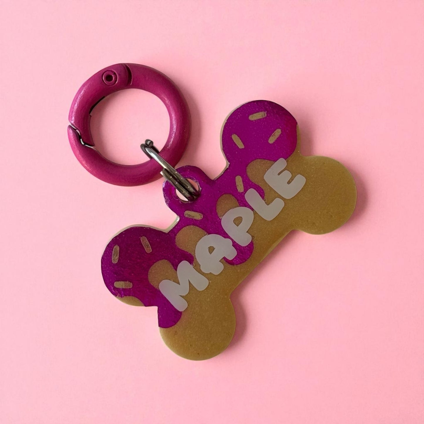 Donut Glaze Pet ID Tag