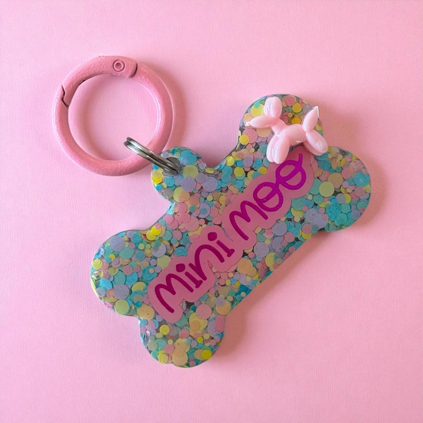 Balloon Dog Pet ID Tag