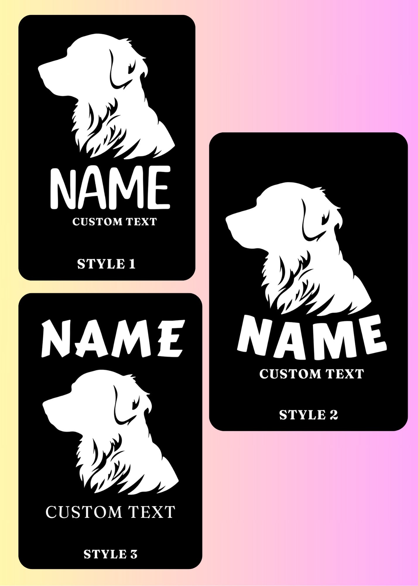 Silhouette Breed Custom Car Decal