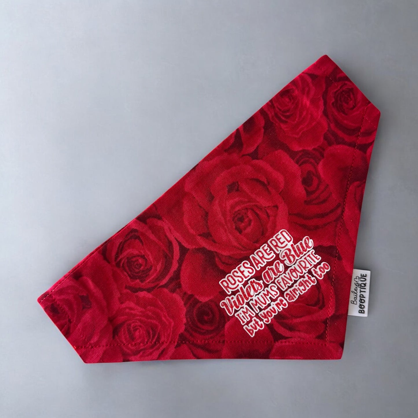 Roses Are Red Custom Bandana