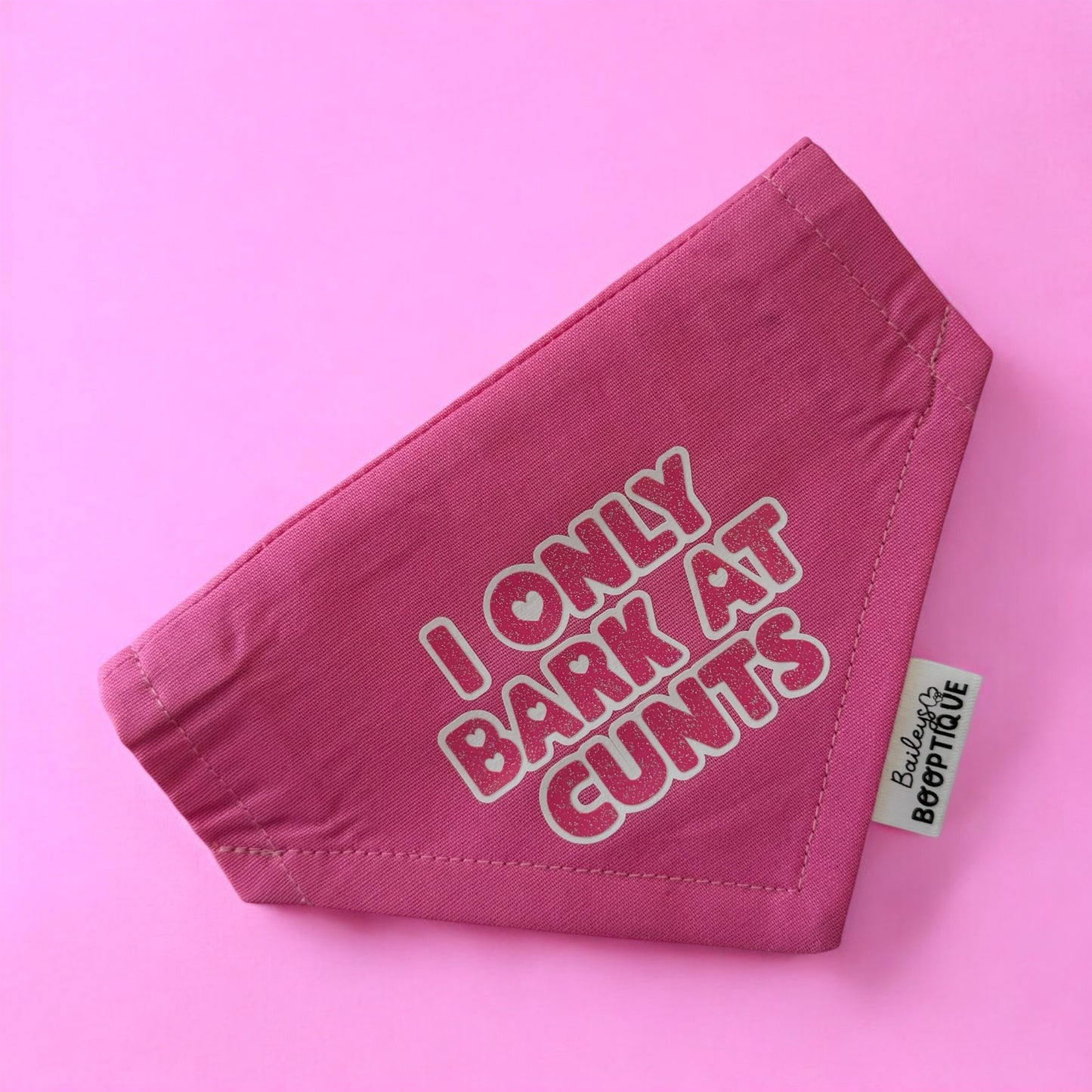 I only bark at cunts custom Bandana