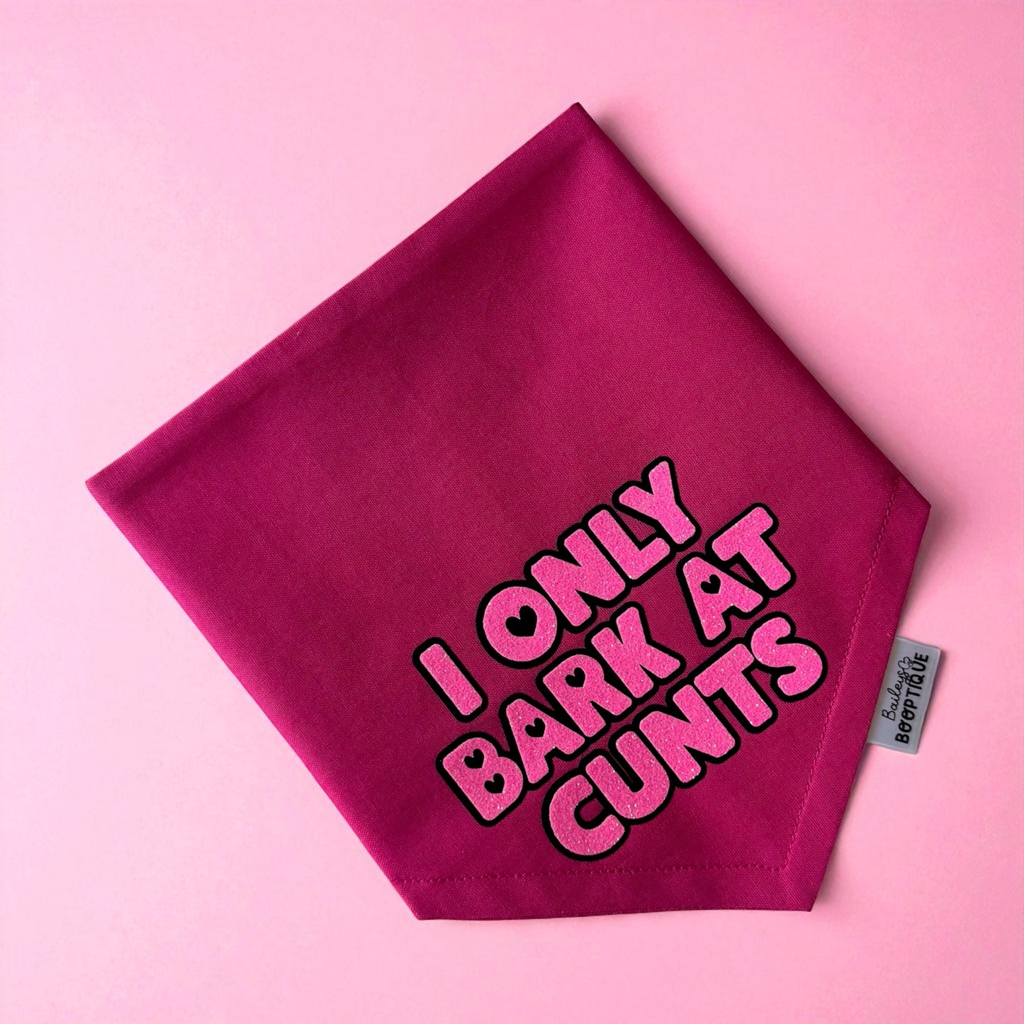 I only bark at cunts custom Bandana