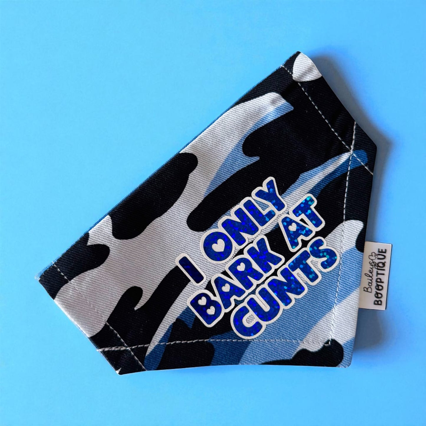I only bark at cunts custom Bandana