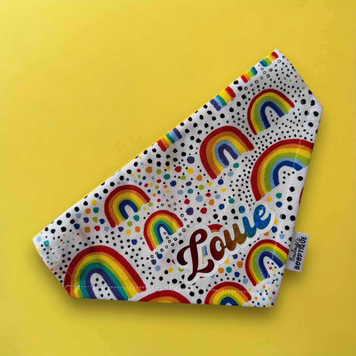 Custom Rainbow Confetti Bandana