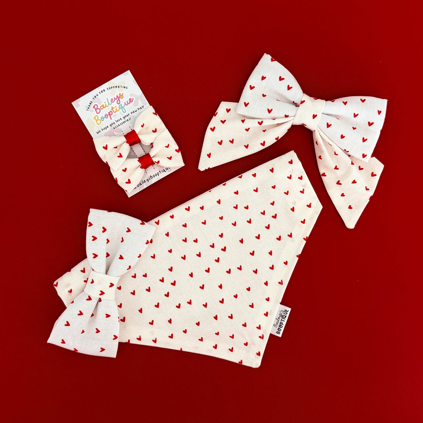 From The Heart Collar Bows