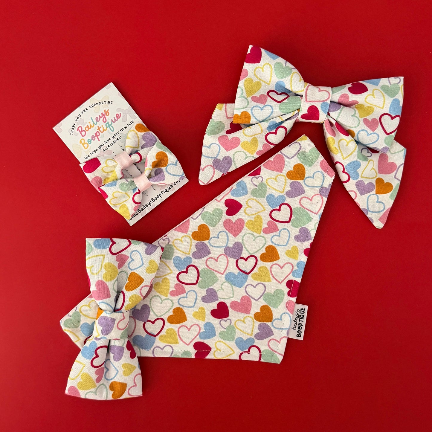 Heartfelt Collar Bows
