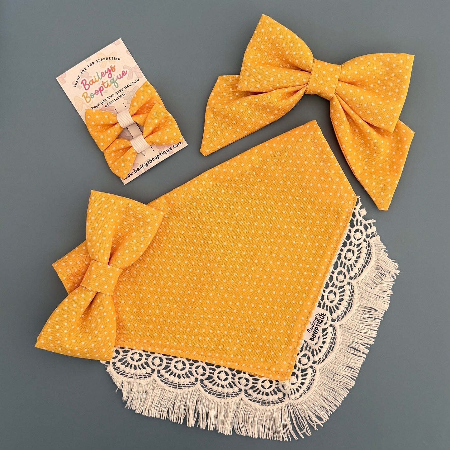 Sunny Side Pup Collar Bows