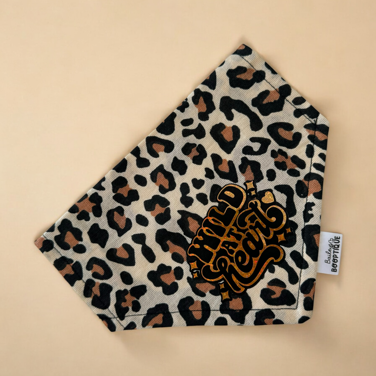 Wild At Heart Leopard Print Bandana
