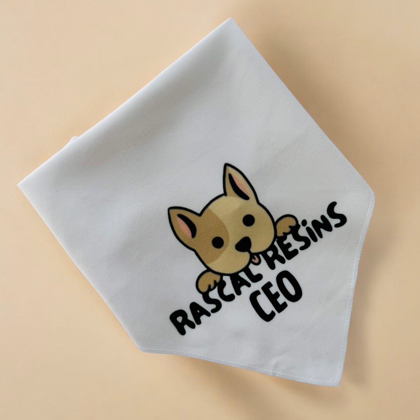 Custom Tie Up Small Business Logo Bandana