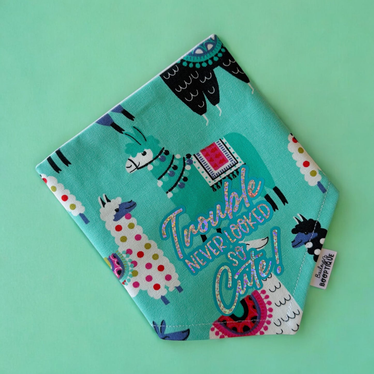 Trouble Never Looked So Cute Custom Bandana