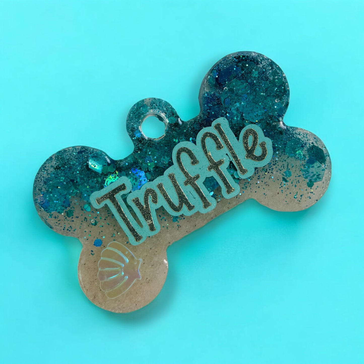 Mermaid Sand Pet ID Tag
