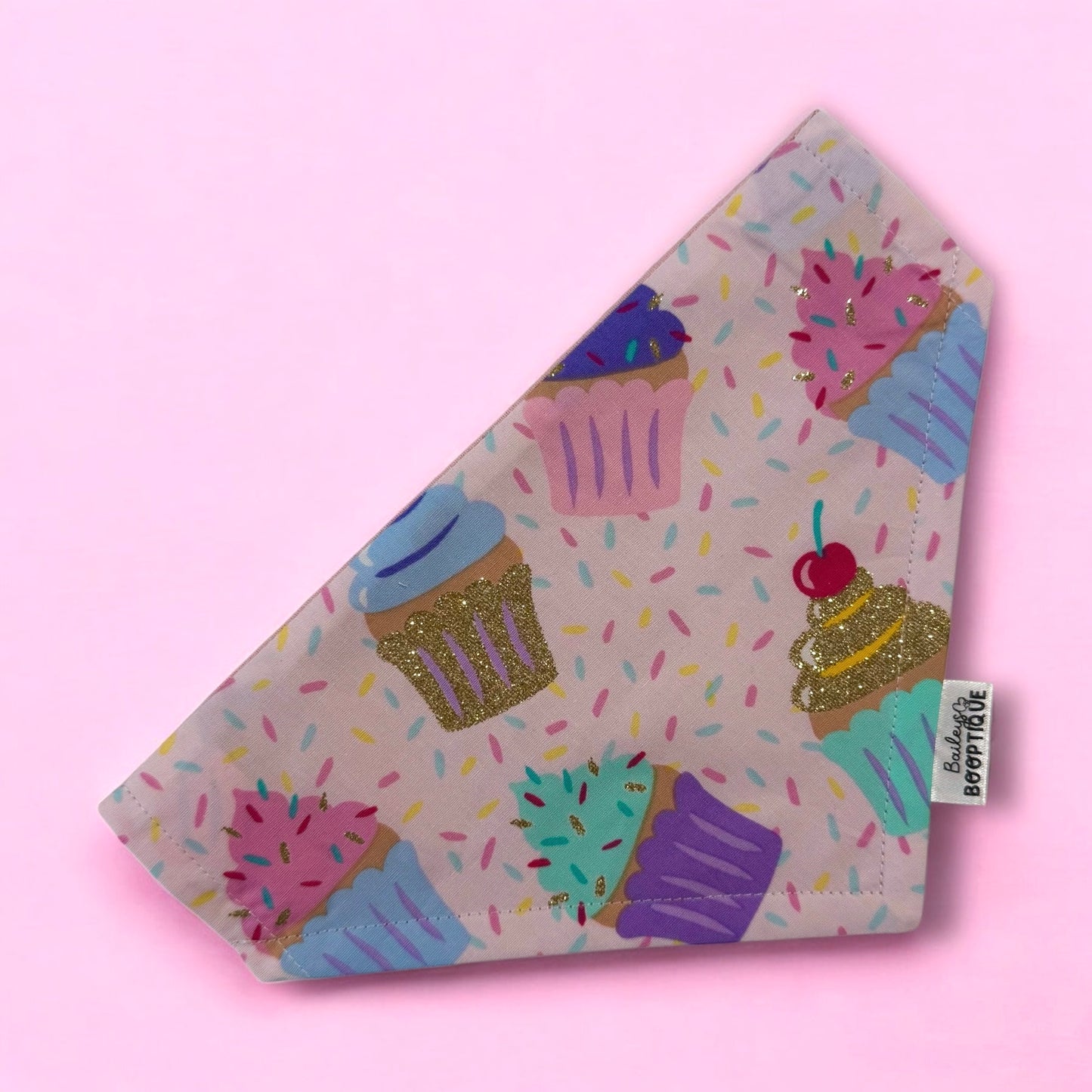 Cupcake & Sprinkles Custom Bandana