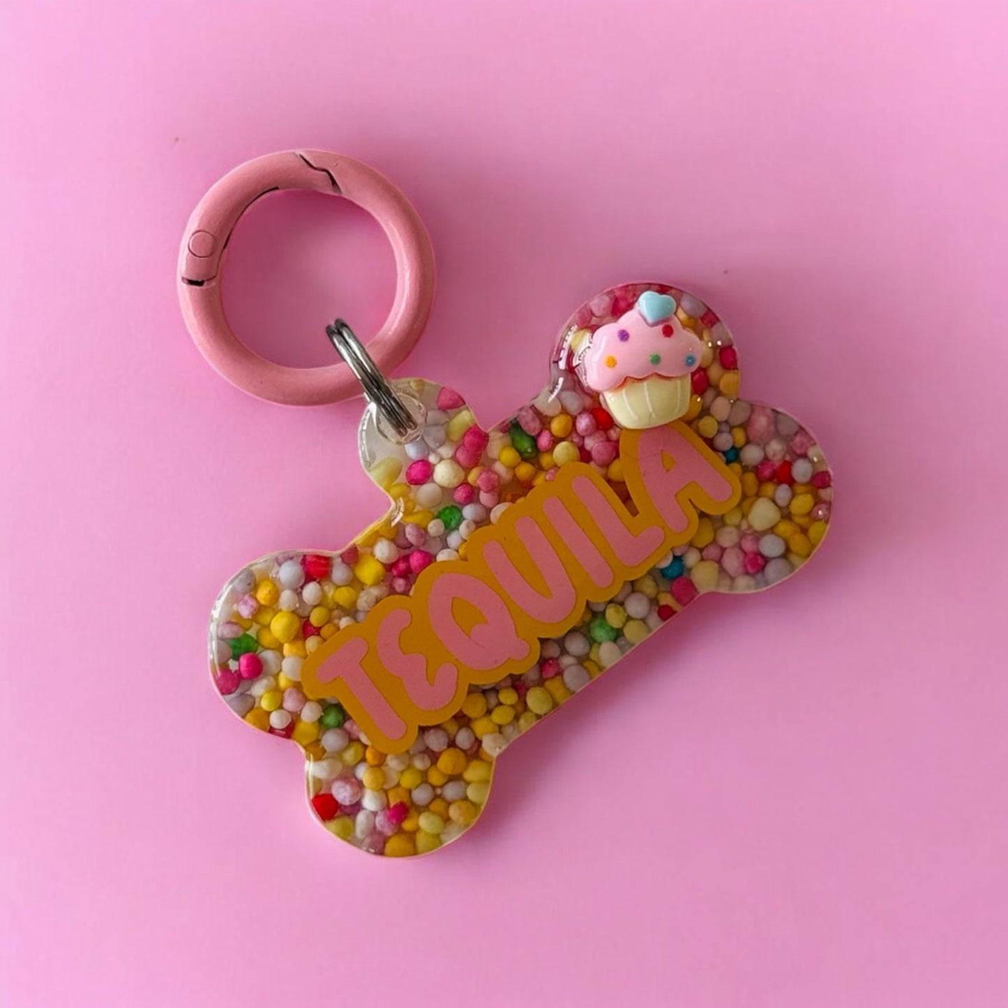 Cupcake Sprinkles Pet ID Tag