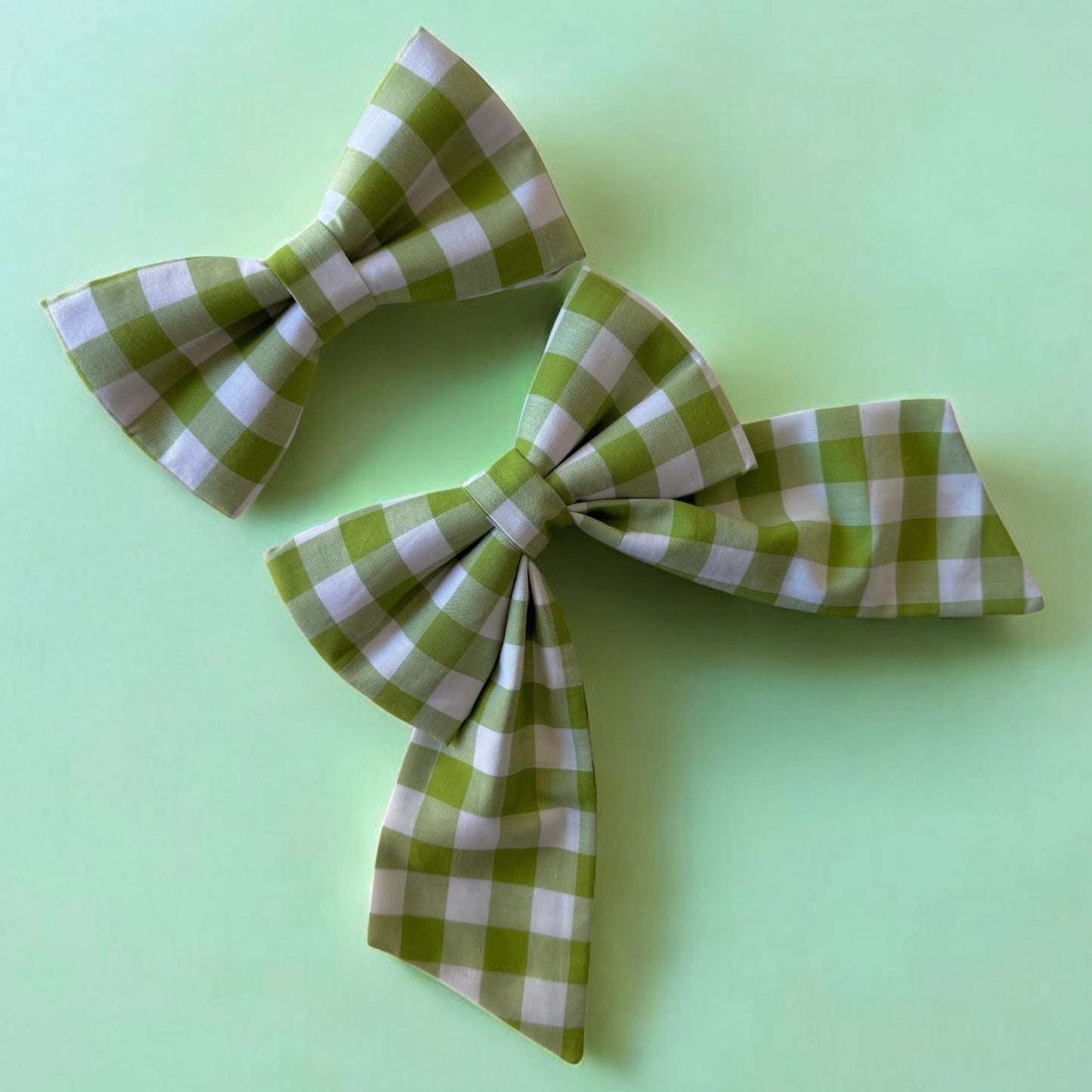 Lime Spritz Collar Bows