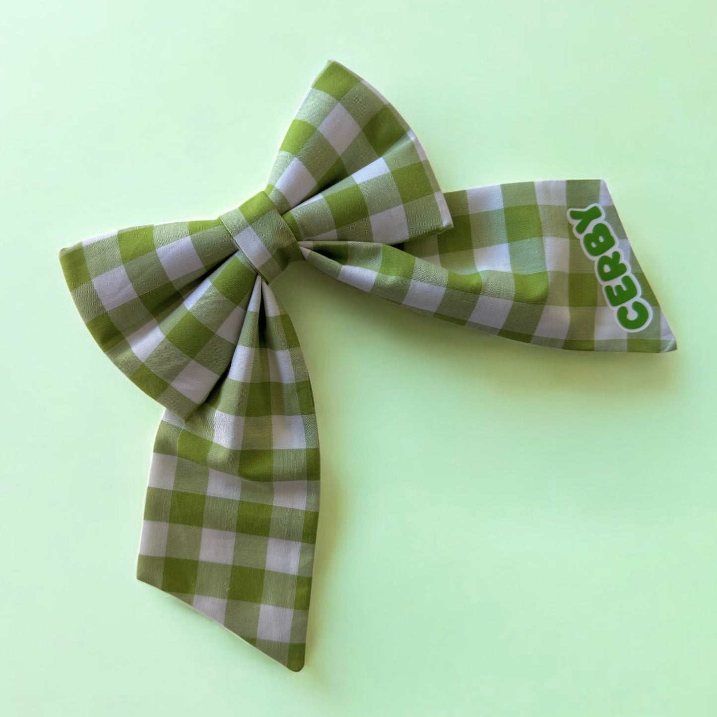 Lime Spritz Collar Bows