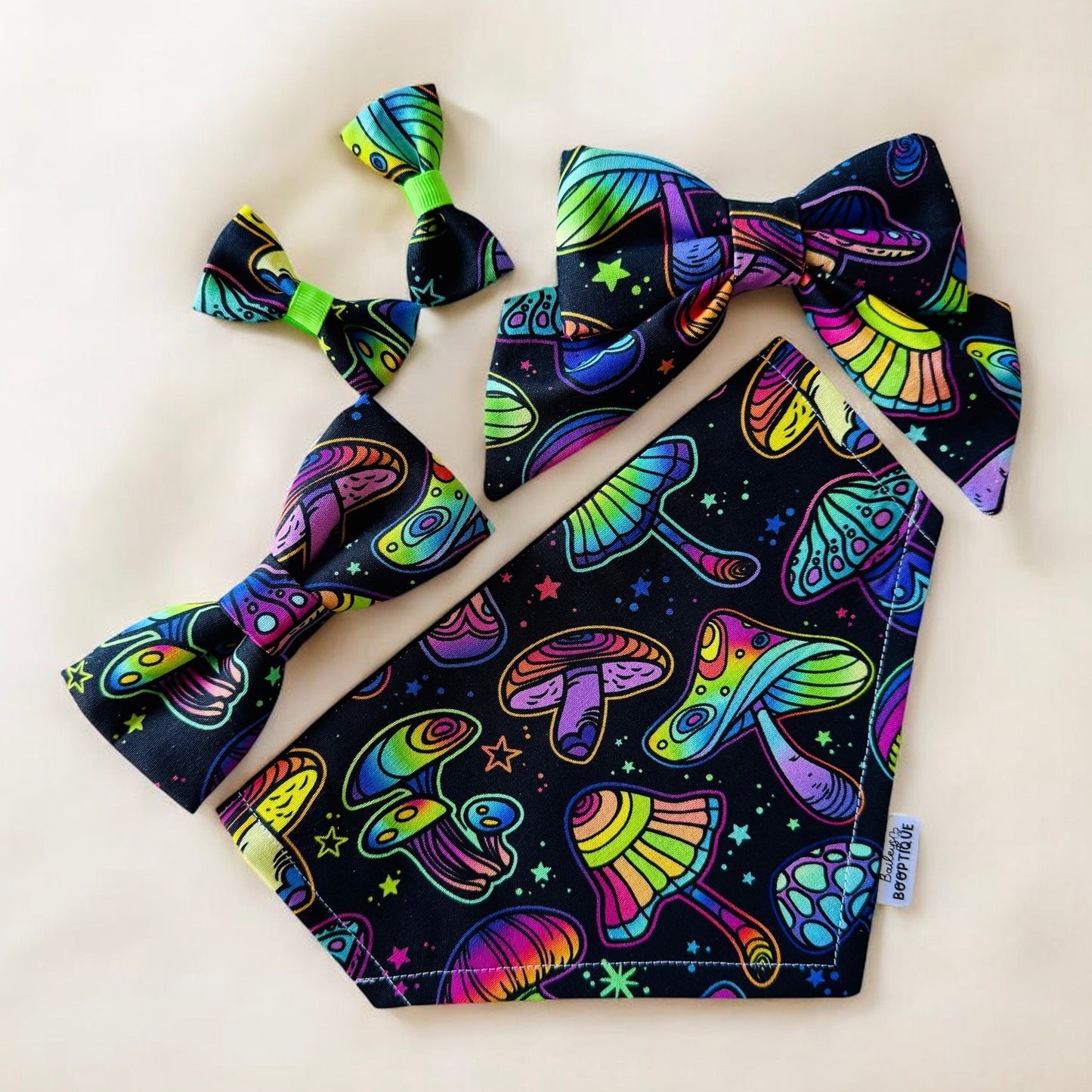 Fungi Fiesta Mini Hair Bows