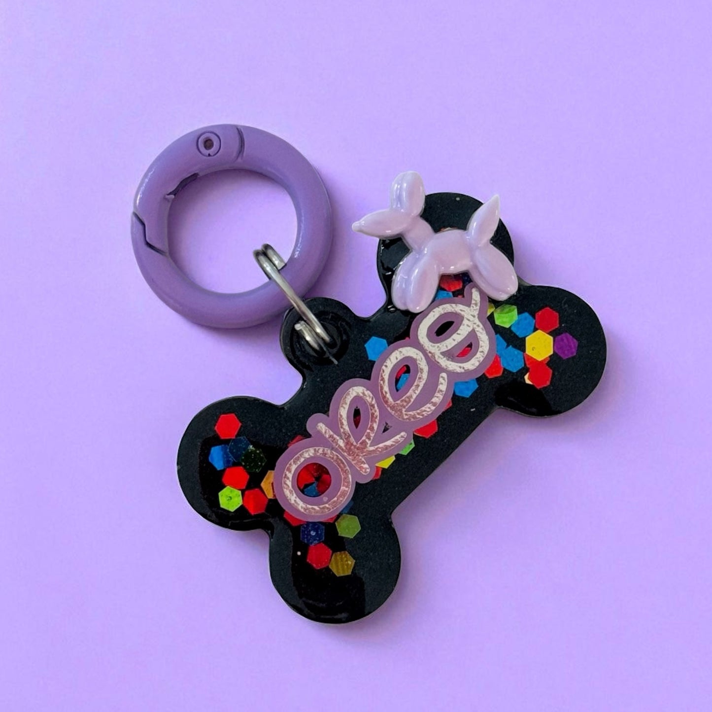 Let's Pawty Balloon Dog Pet ID Tag