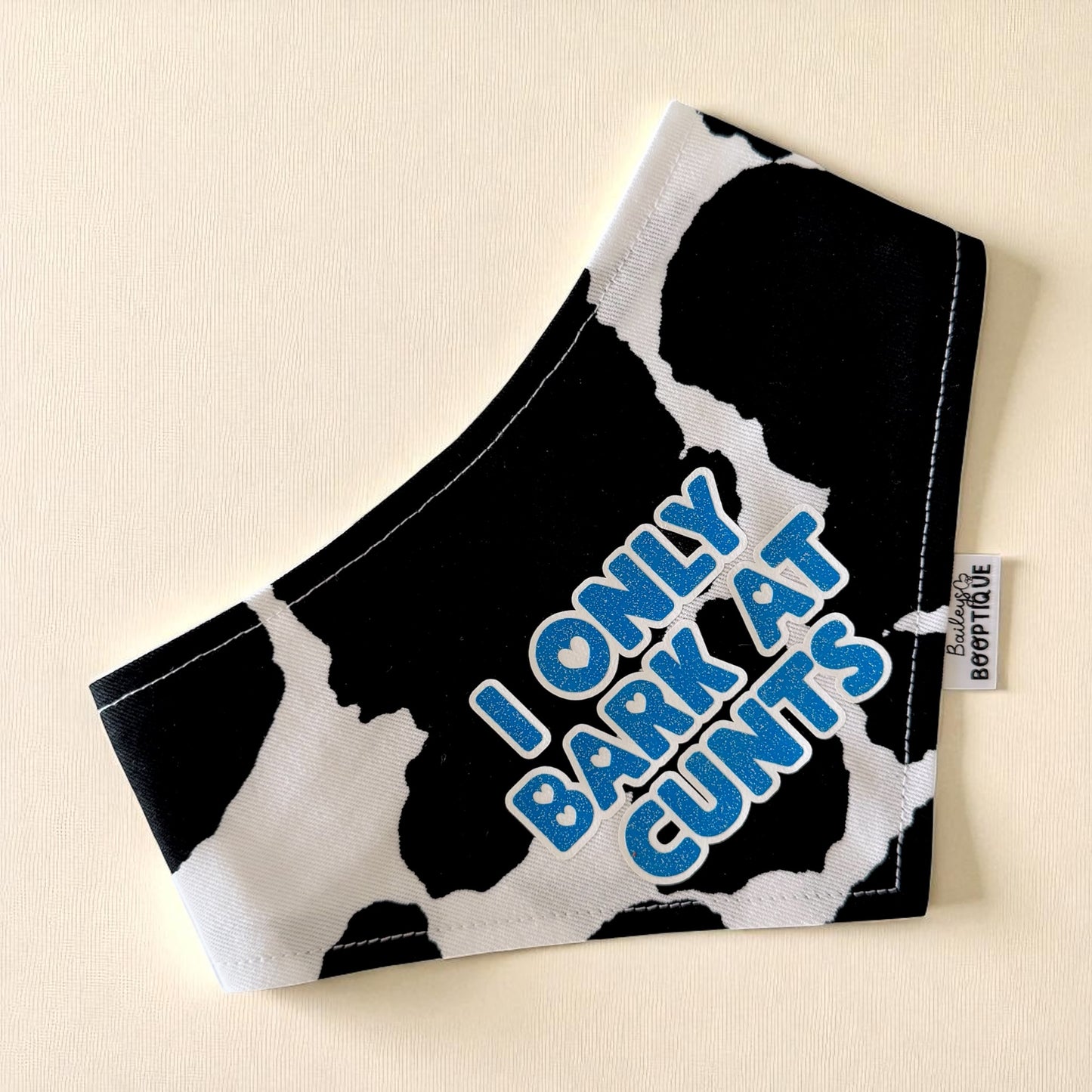 I only bark at cunts custom Bandana