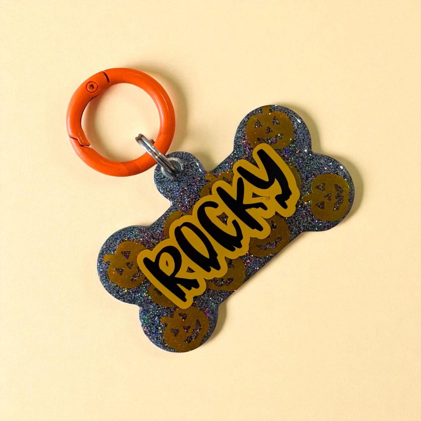 Pumpkin Scatter Resin ID Tag