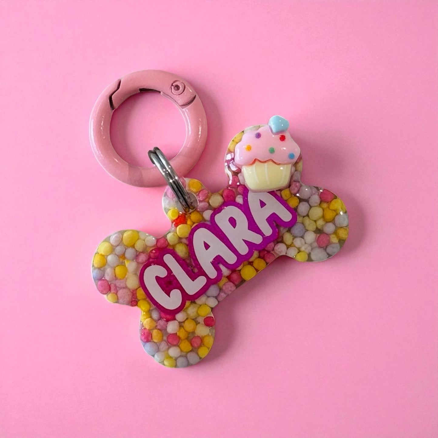 Cupcake Sprinkles Pet ID Tag