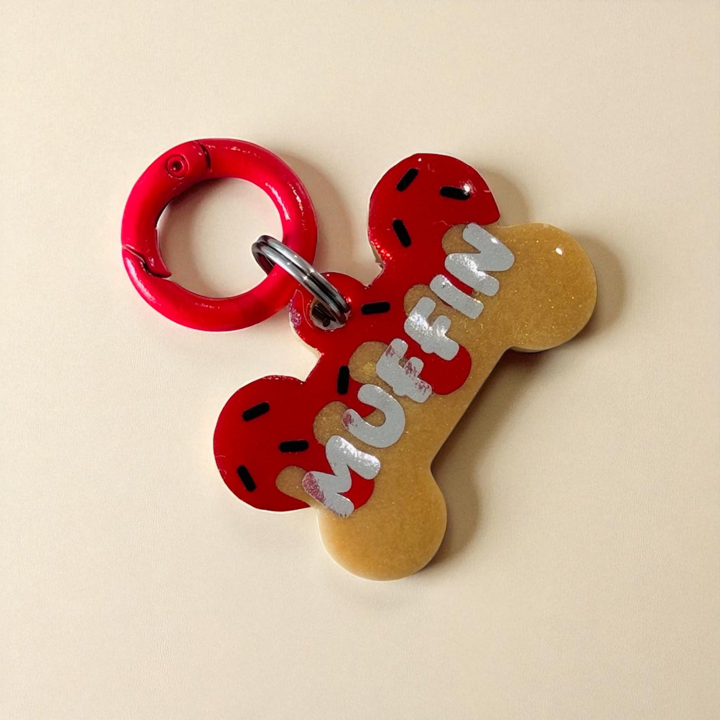 Donut Glaze Pet ID Tag