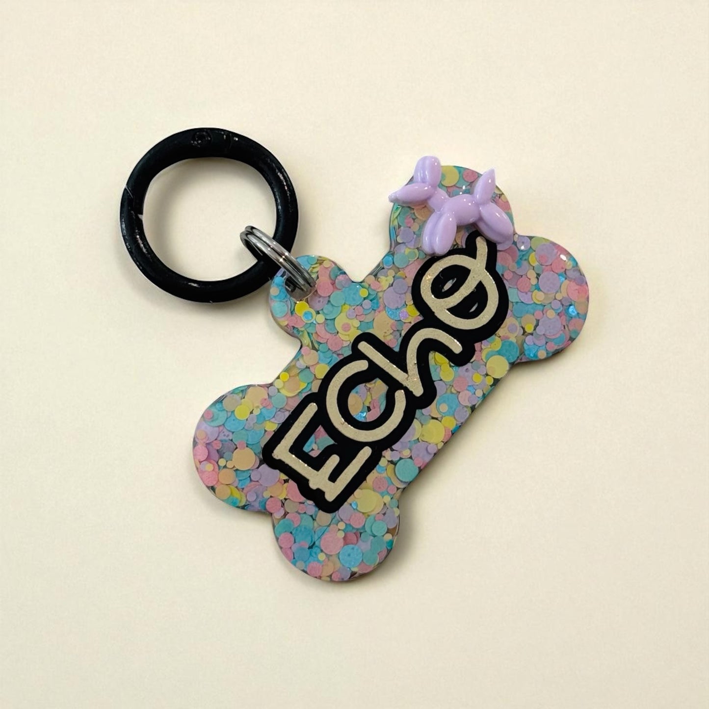 Balloon Dog Pet ID Tag