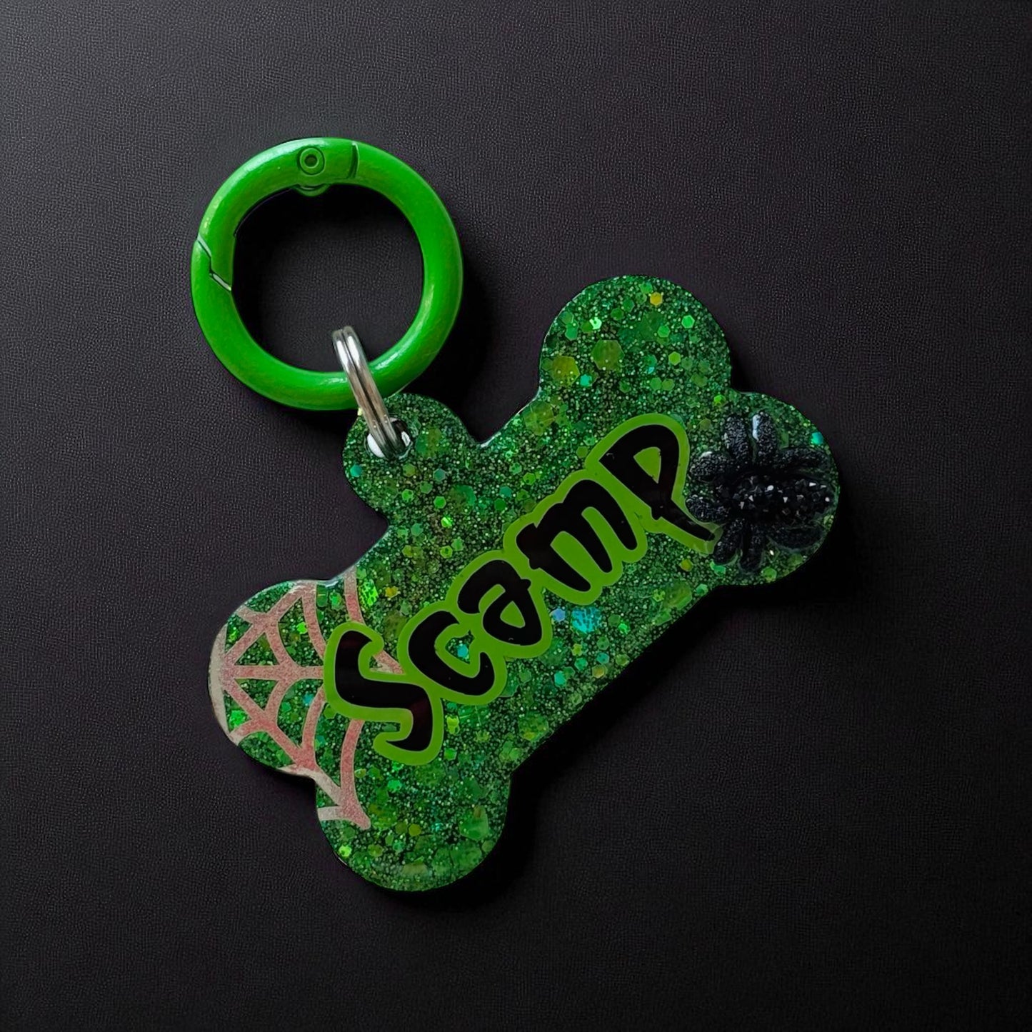 Spider Senses Halloween Resin ID Tag