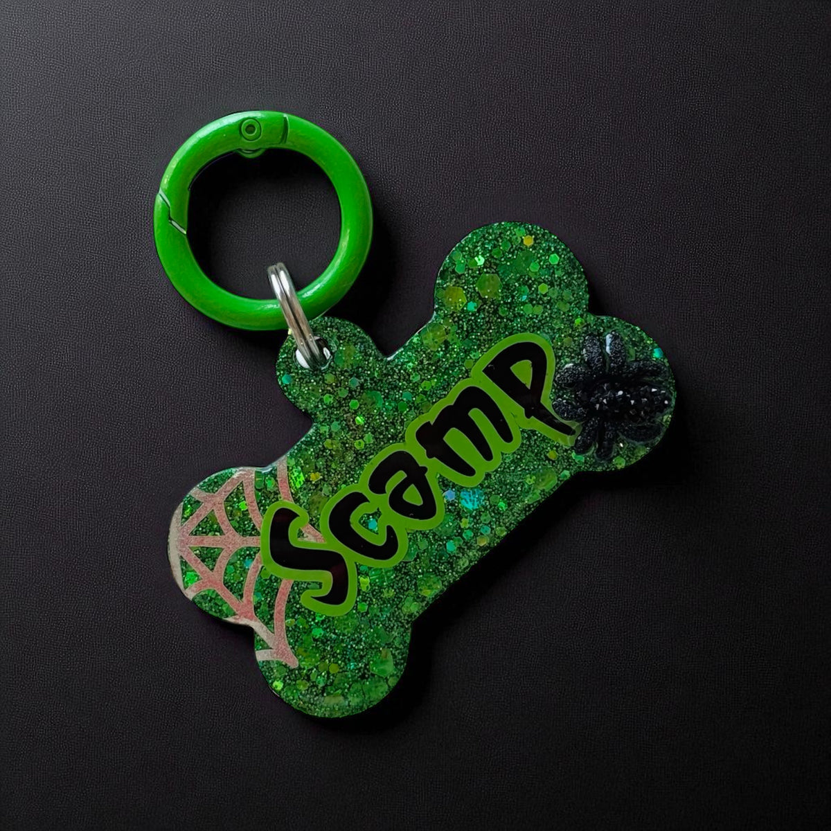 Spider Senses Halloween Resin ID Tag