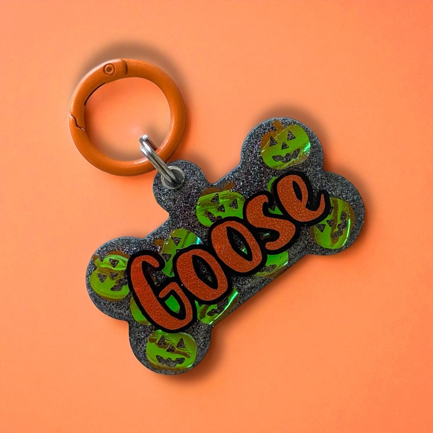 Pumpkin Scatter Resin ID Tag