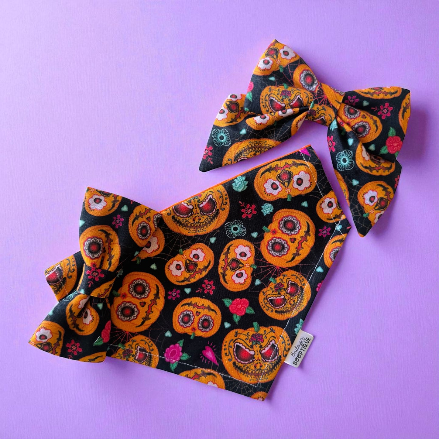 Pretty Pumpkins Collar Bows