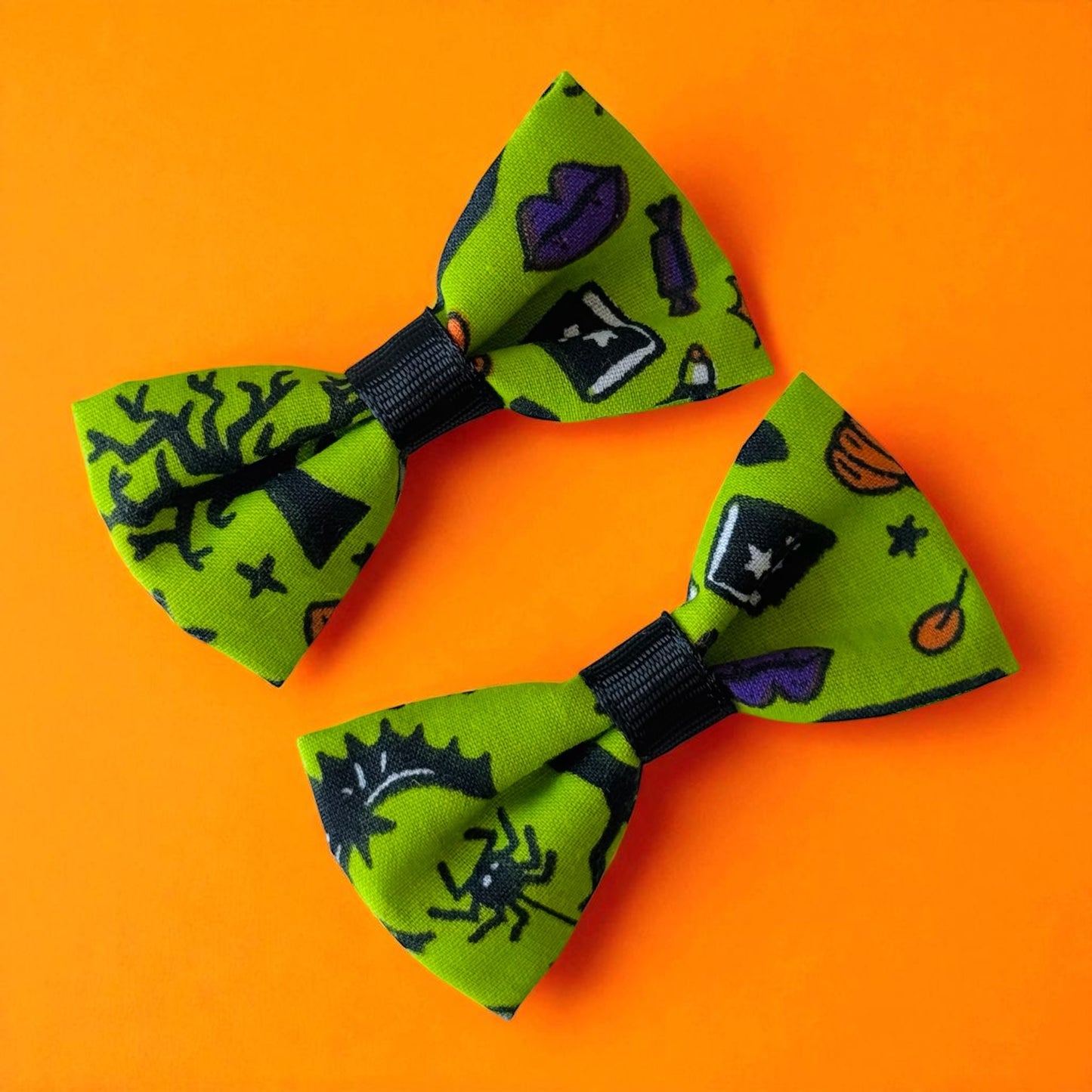 Green Ghosty's Mini Hair Bows