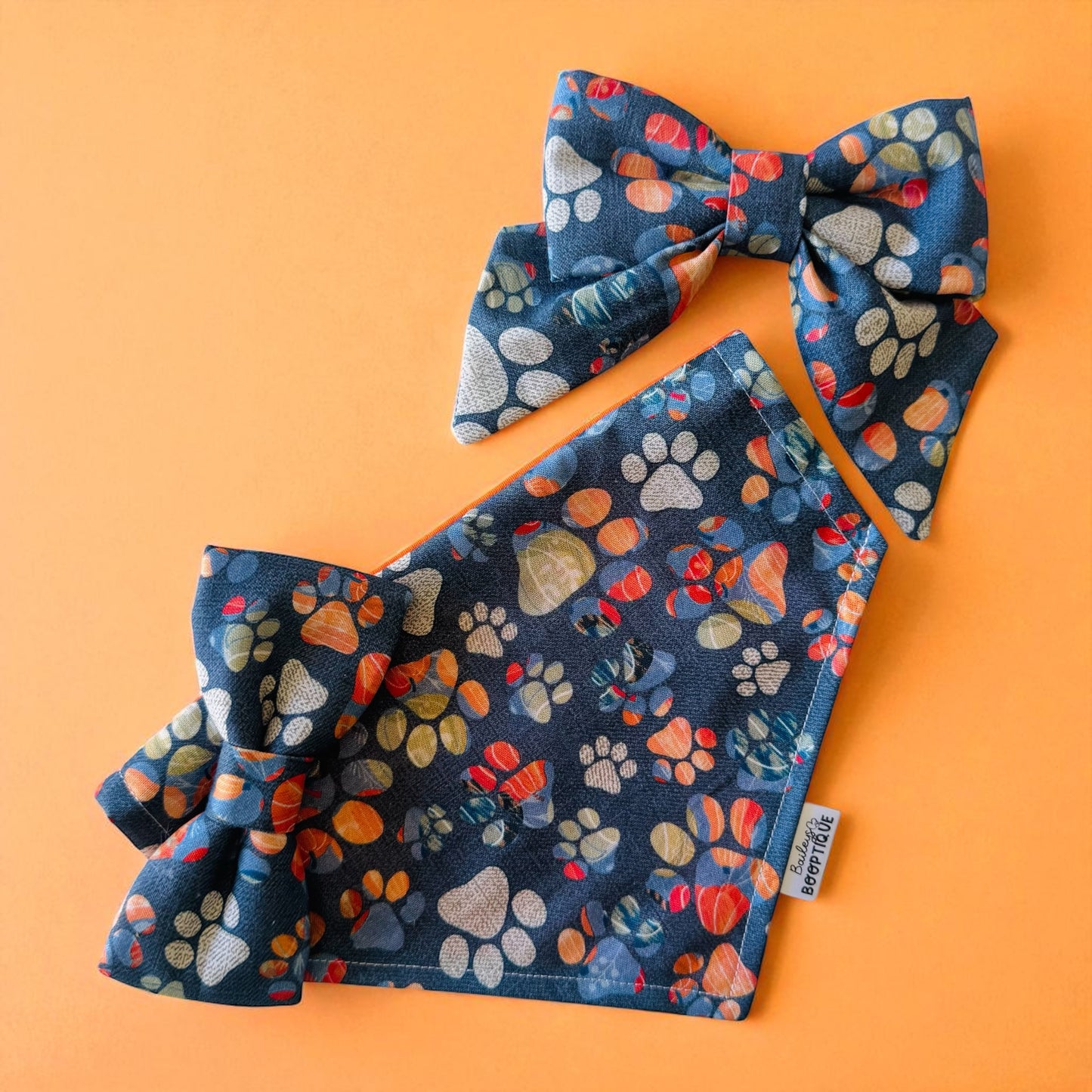 Pumpkin Paws Custom Halloween Bandana