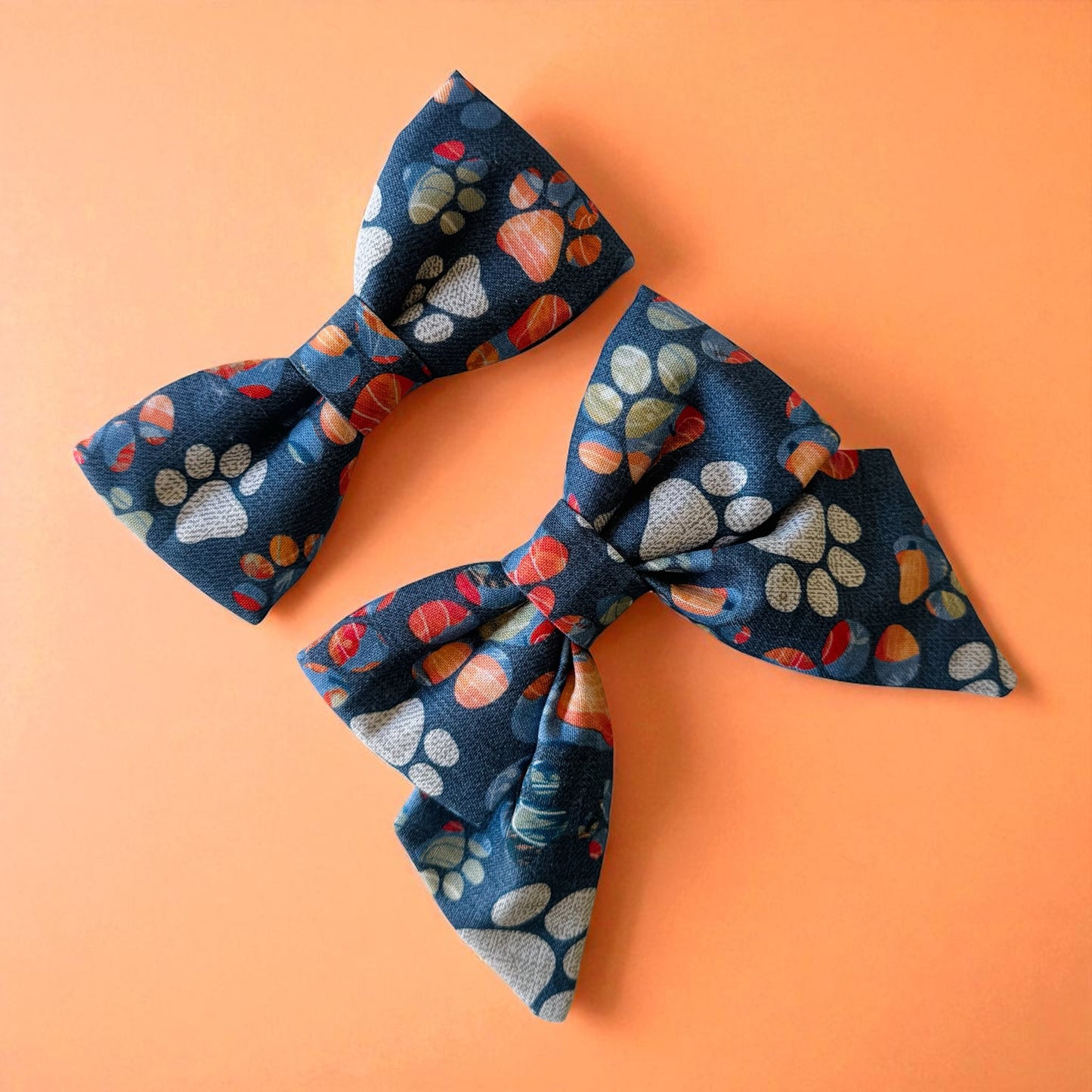 Pumpkin Paws Collar Bows
