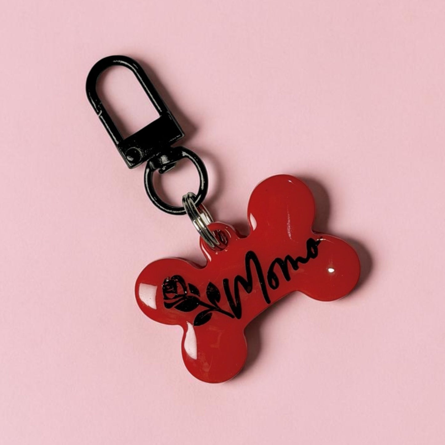Elegant Rose Pet ID Tag